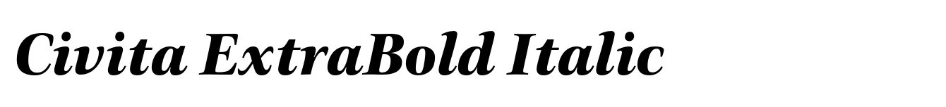 Civita ExtraBold Italic